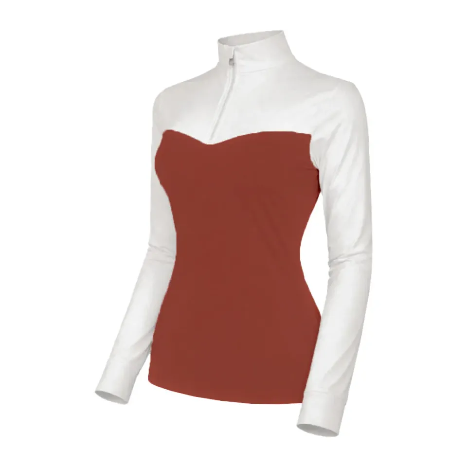 Dapplebay Lady 1/4 Zip LS wedstrijdshirt rust koelend