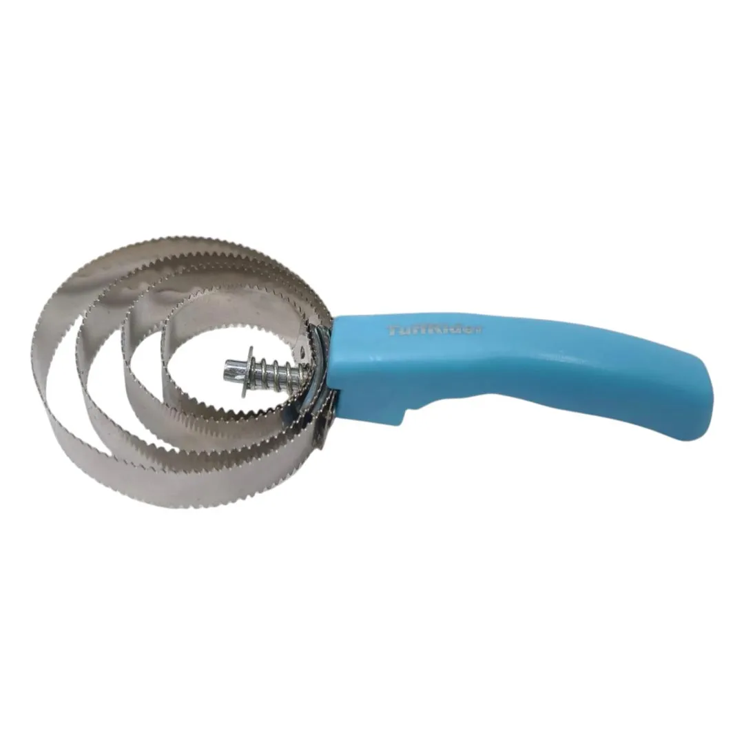 TuffRider Spring Comb roskam rond RVS met handvat