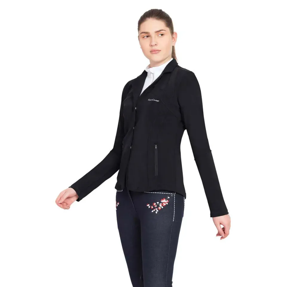 Equine Couture Lacey Ultra Light wedstrijdjasje zwart ademend