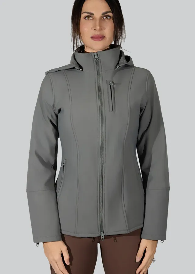 Dapplebay Everyday softshell jas Graphite fleece