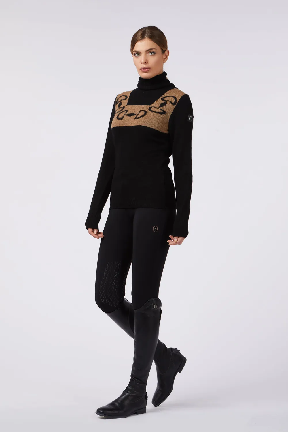 Vestrum Leicester trui dames wol bitdetail