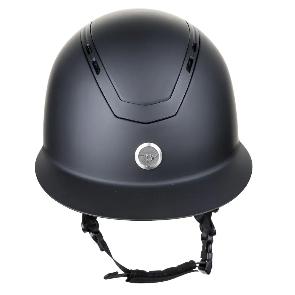 TuffRider Guardian Wide Brim rijhelm Zwart zonneklep