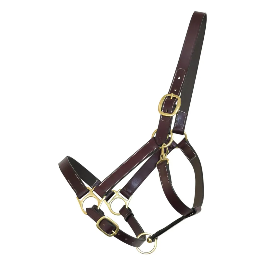 Henri de Rivel leren halster Havana Cob met snapsluiting