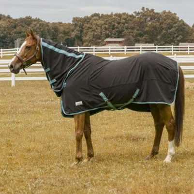TuffRider Fleece Cooler zweetdeken zwart combo