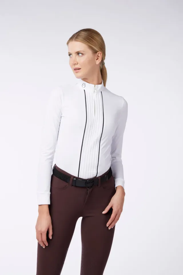 Vestrum Arras Wedstrijdshirt Dames Optical White Strijkvrij