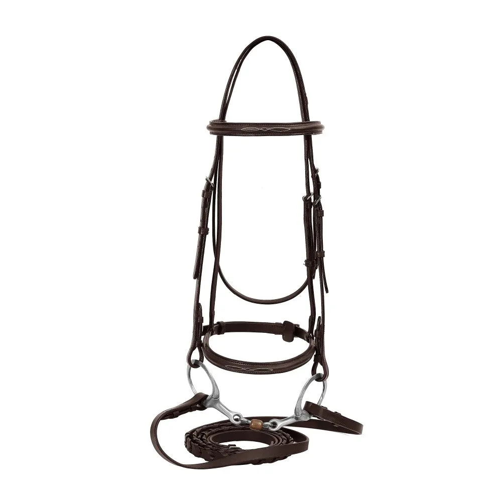 Henri de Rivel Advantage Fancy Raised rijhoofdstel havana