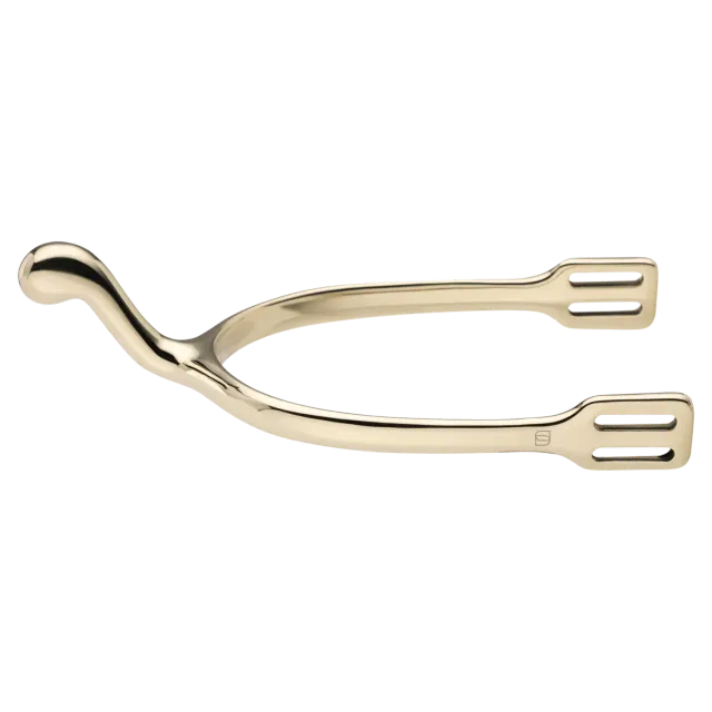 HS Sprenger Schwanenhals Sporen 40 mm Argentan Afgerond