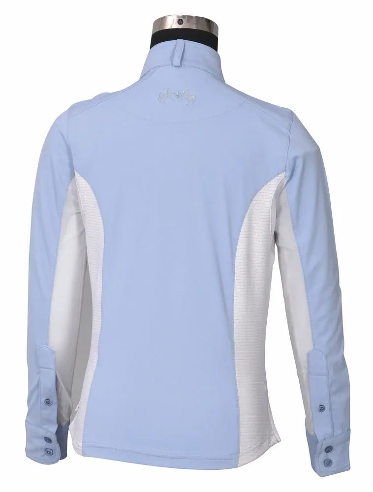Equine Couture Cara kinder wedstrijdshirt roze stretch