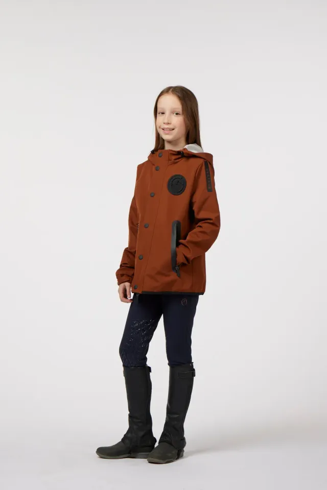 Vestrum Tortoreto kinderjas zwart waterafstotend unisex