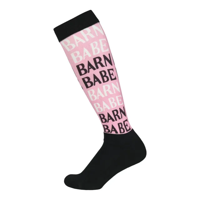 Dapplebay Slick Boot laarssokken Barn Babe zwart-roze