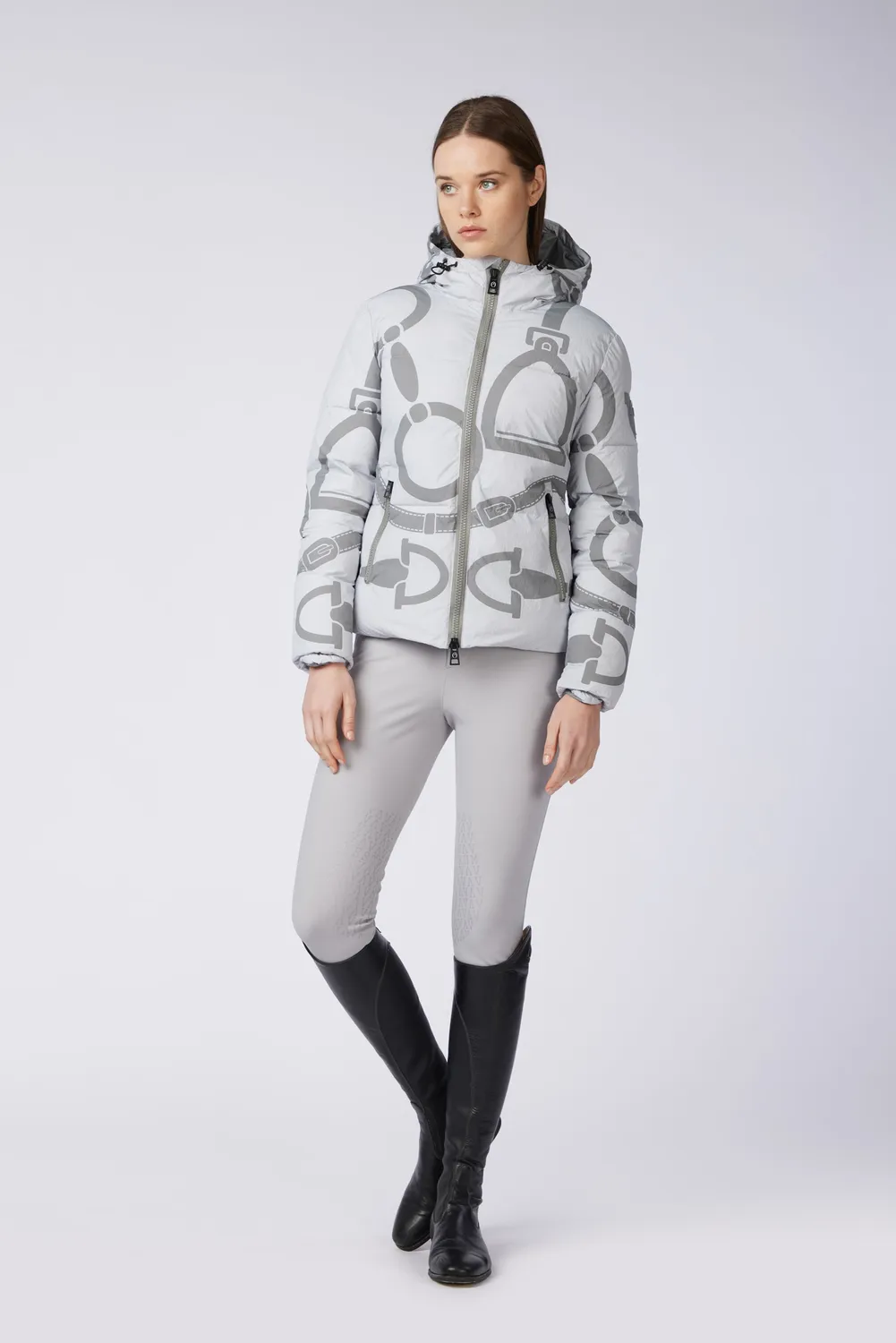 Vestrum Verbania jas dames medium grey met print
