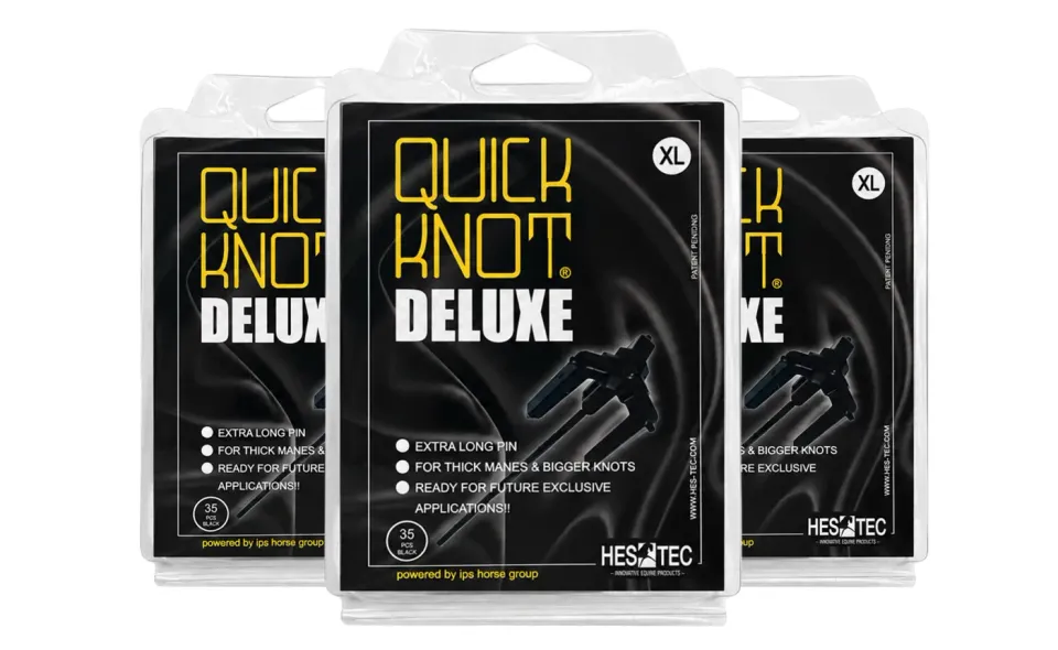 Quick Knot Deluxe XL vlechtclips bruin 105 stuks dikke manen