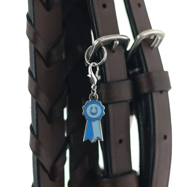 Dapplebay hoofdstel bedel Blue Ribbon emaille