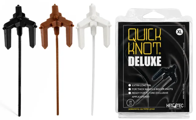 Quick Knot Deluxe XL vlechtclips zwart dikke manen