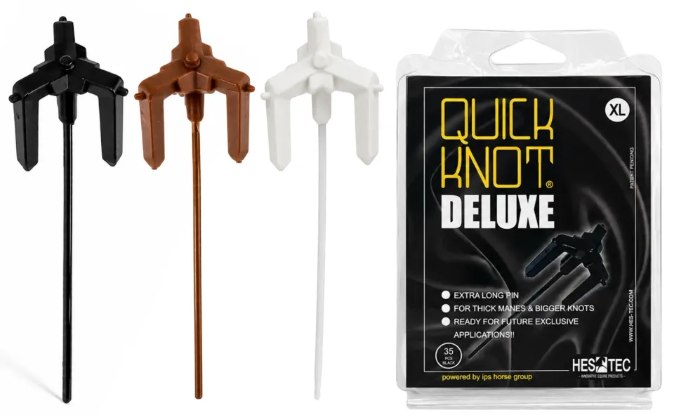 Quick Knot Deluxe XL vlechtclips zwart dikke manen