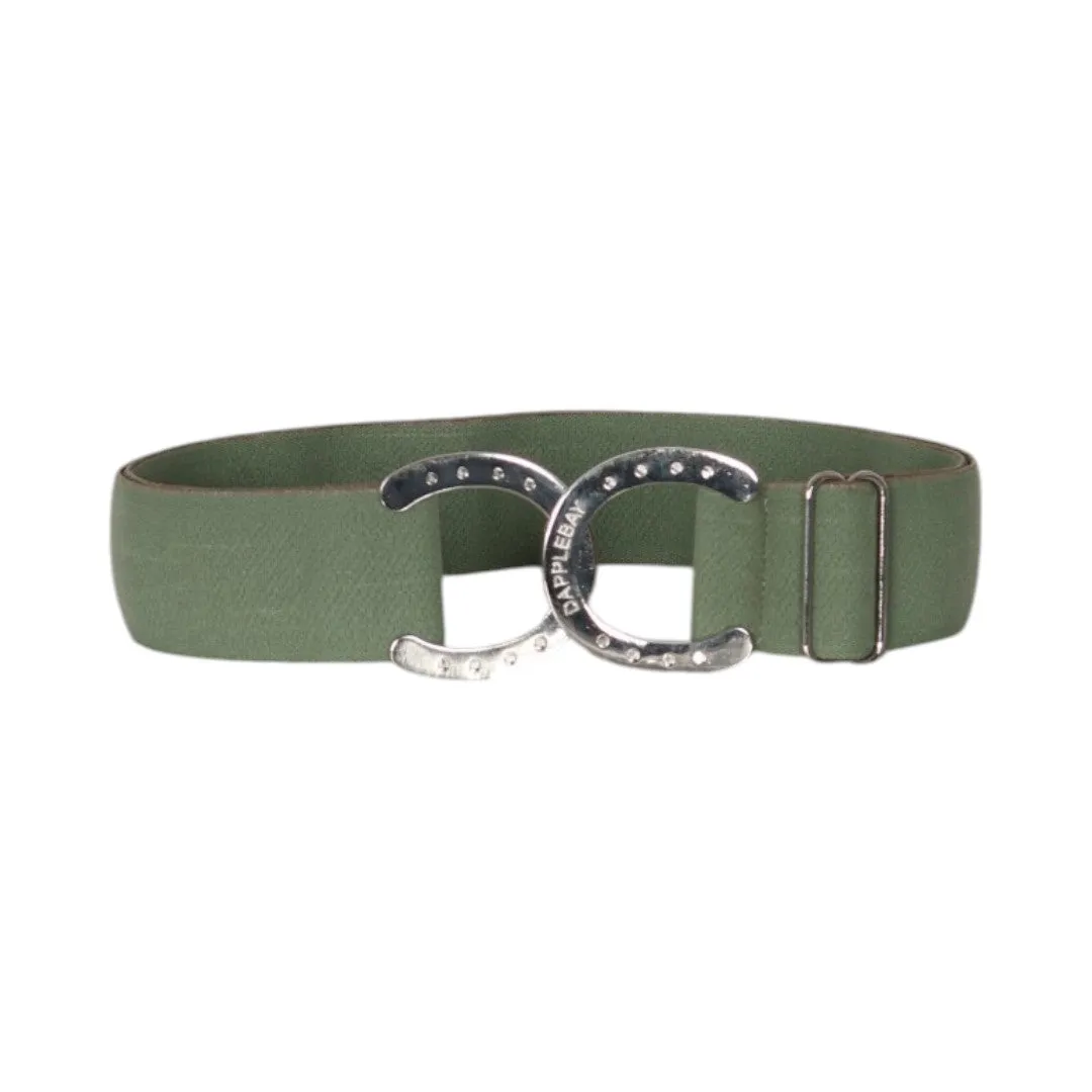 Dapplebay Horse Shoe riem rosemary elastisch hoefijzer