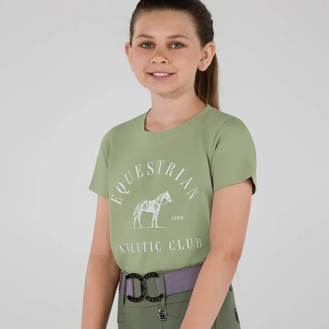Dapplebay Equestrian Athletic Club T-shirt kids salie katoen