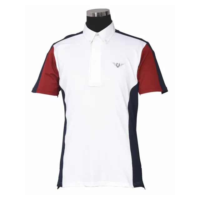 TuffRider Dennison showshirt heren wit korte mouw