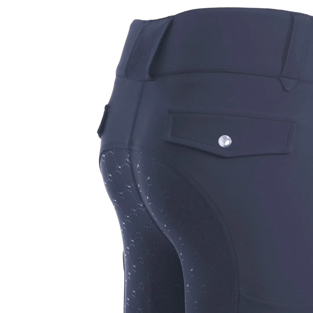 Dapplebay Sport rijbroek full seat purple dusk siliconen