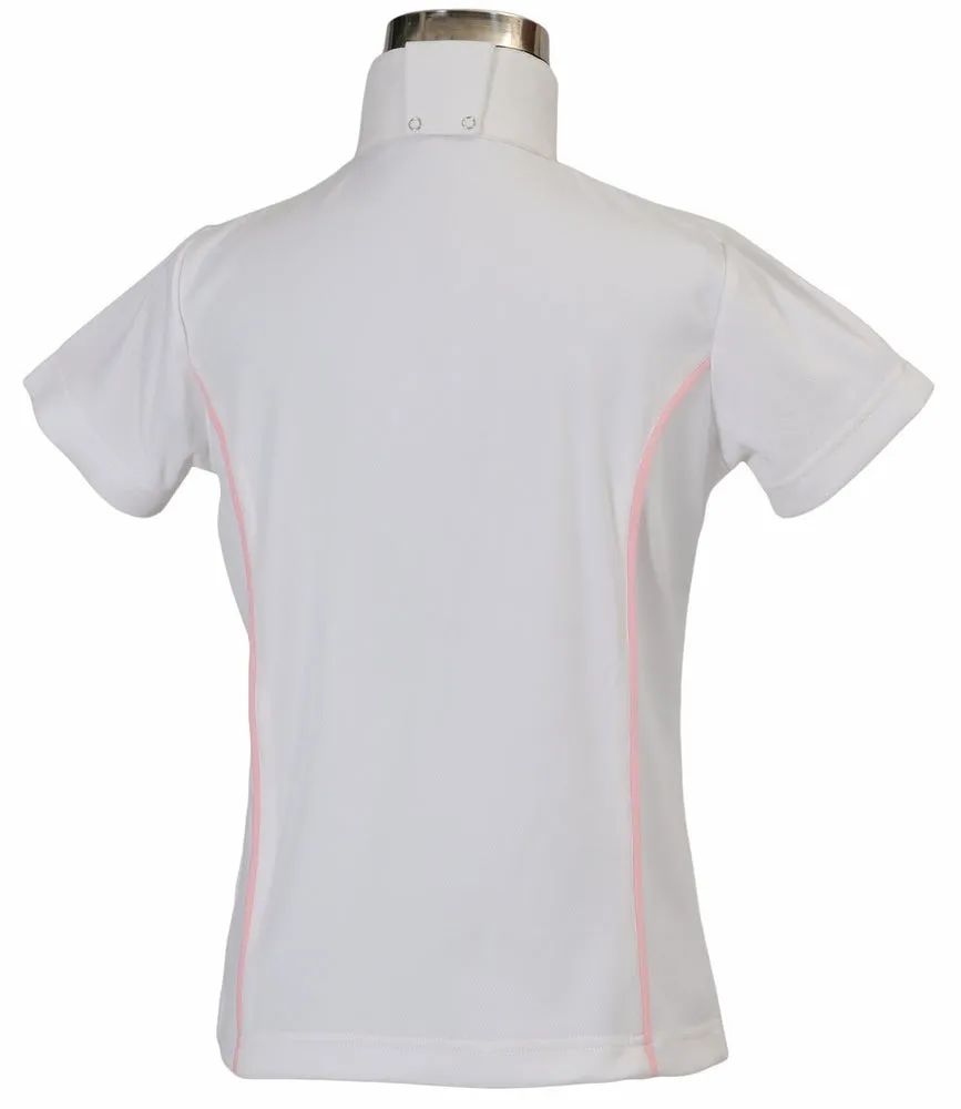 TuffRider Kirby wedstrijdshirt korte mouw wit-wit S sneldrogend