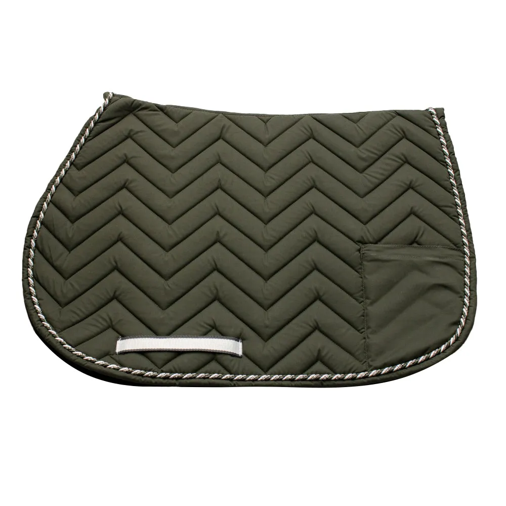 Equine Couture Cindy Pocket zadeldek grijs telefoonvak