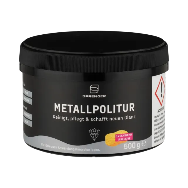 Herm Sprenger metaalpoets met spons 500 g rvs-glans