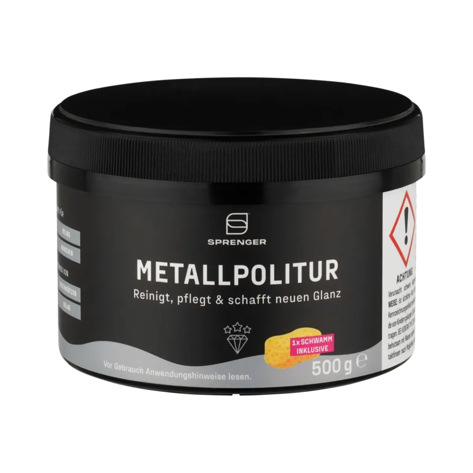 HS Sprenger metaalpoets 500 g met spons glans