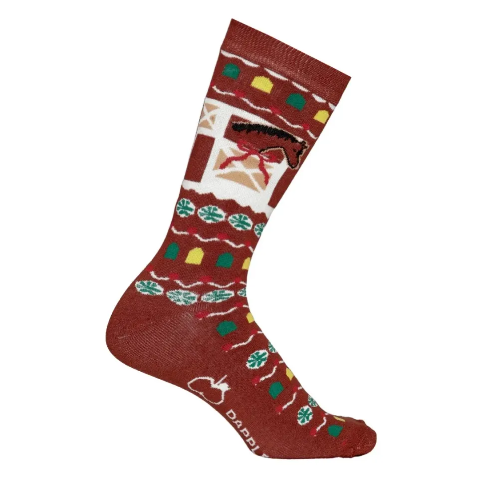 Dapplebay Gingerbread Horse rijsokken dames sugarplum