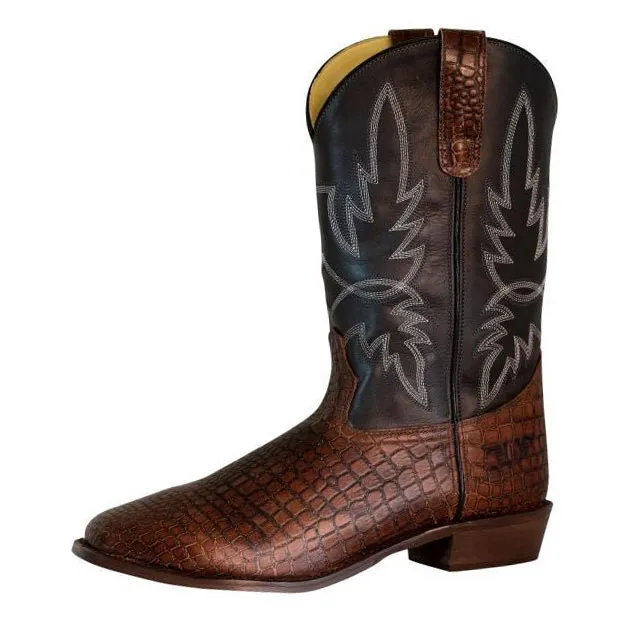 TuffRider Grant western laarzen bruin leer square toe