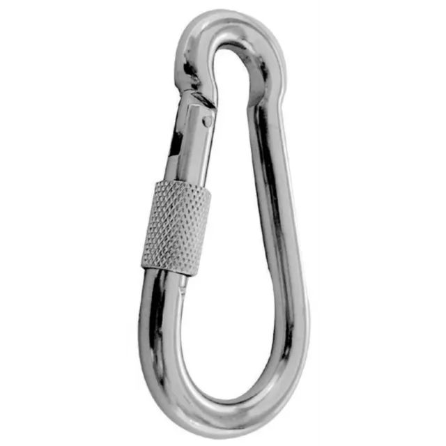 HS Sprenger schroefkarabijn RVS 60 mm 6 mm 310 kg