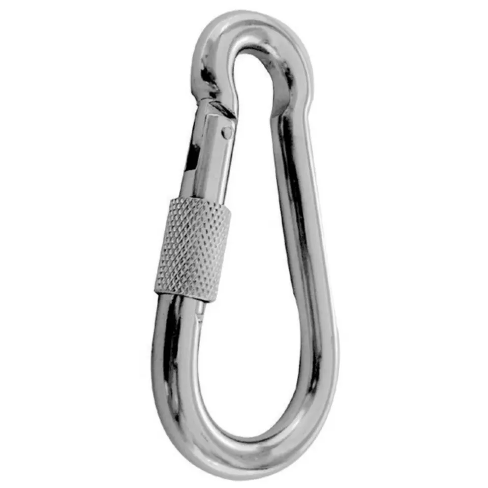 HS Sprenger schroefkarabijn RVS 60 mm 6 mm 310 kg