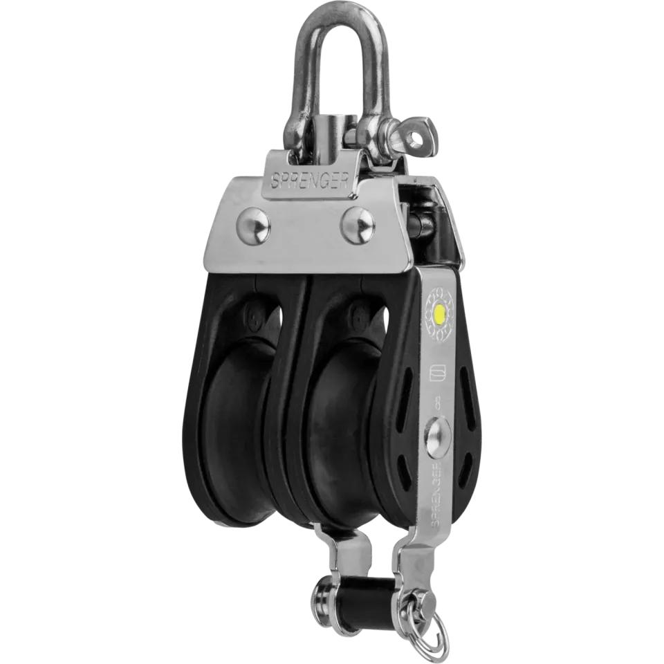 HS Sprenger S-Block Gleitlager 8 mm blok 2 rols hondsvot