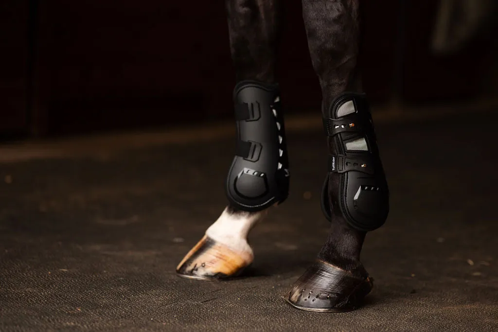 TuffRider Airflow Iron Man peesbeschermers zwart