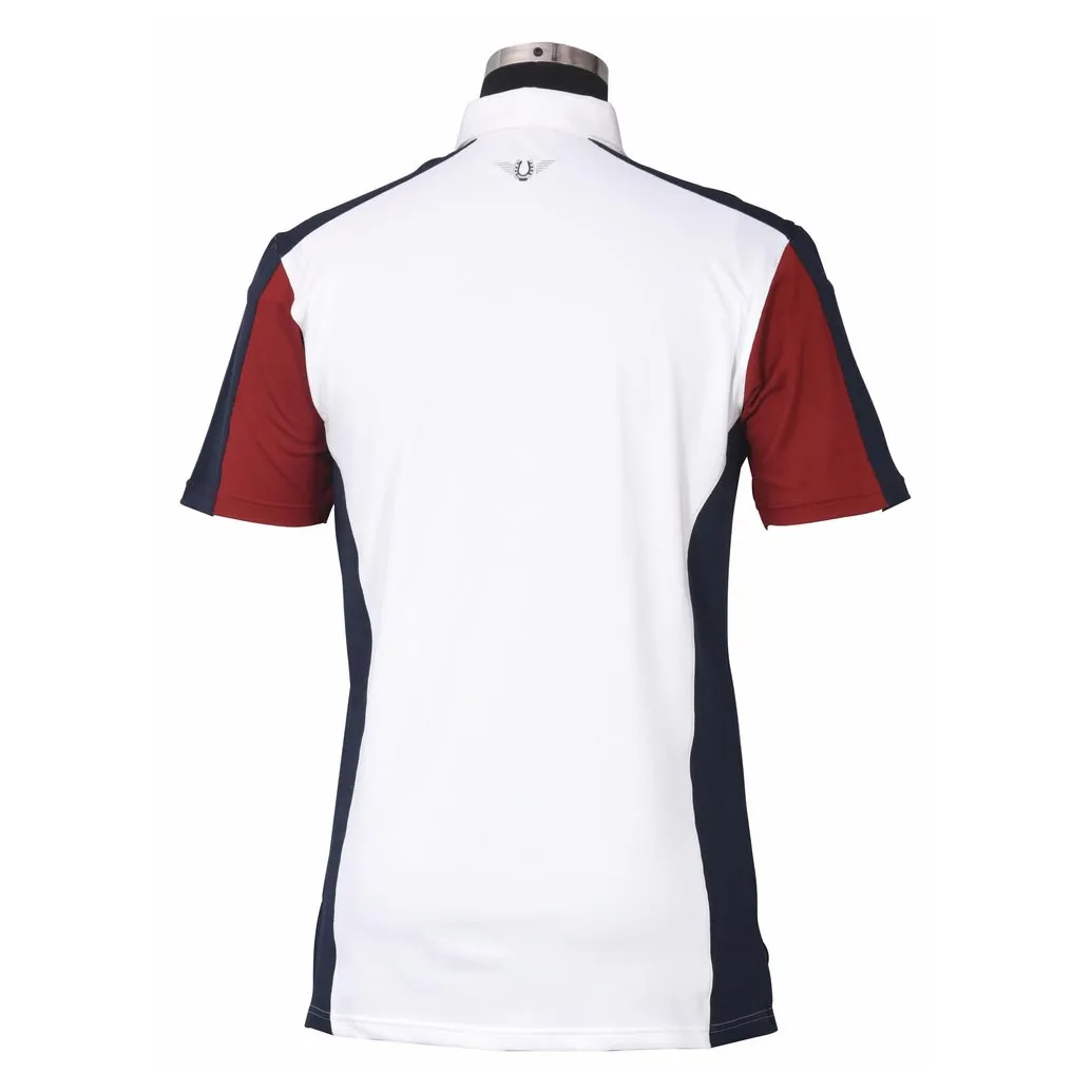 TuffRider Dennison showshirt heren wit korte mouw