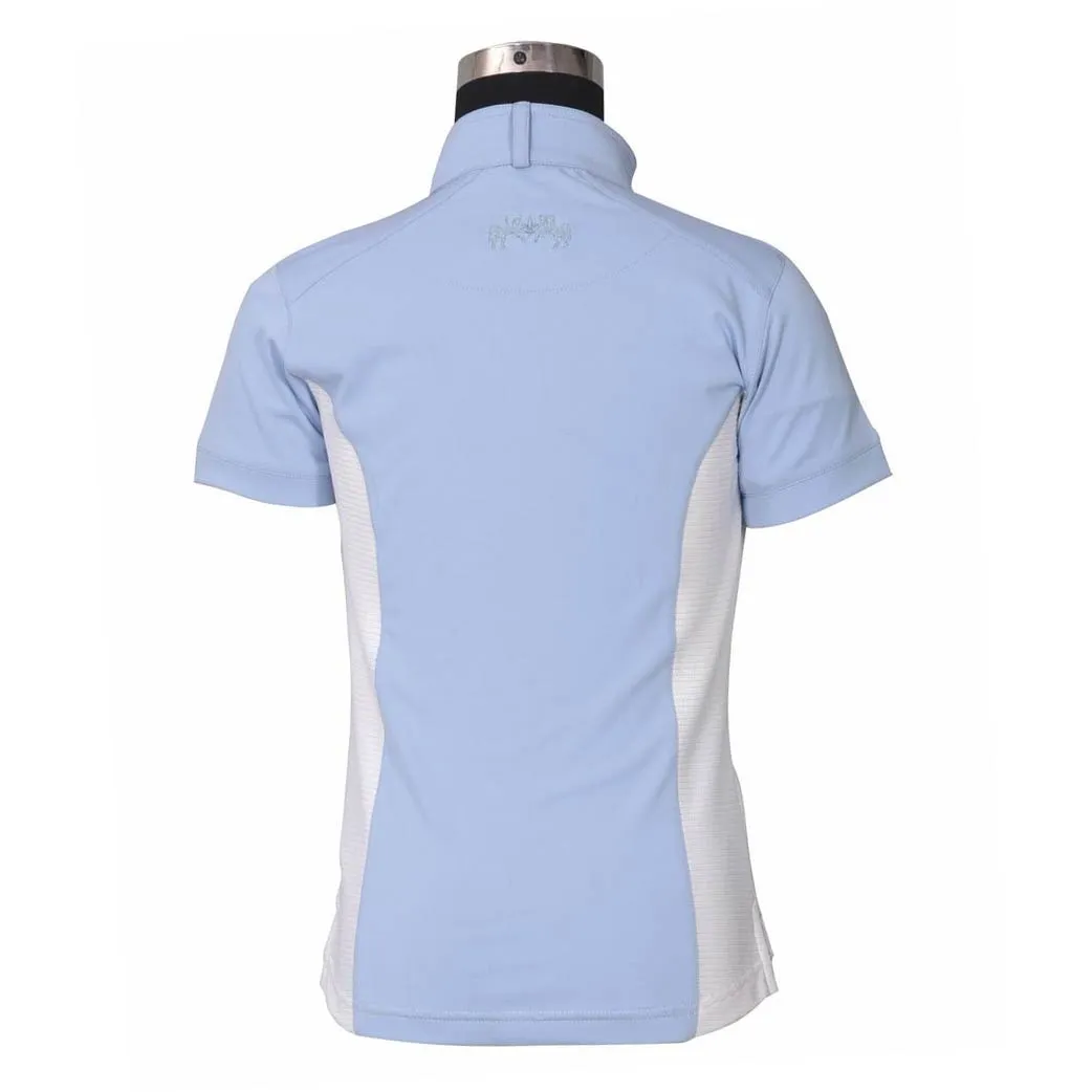 Equine Couture Cara wedstrijdshirt kind roze korte mouw