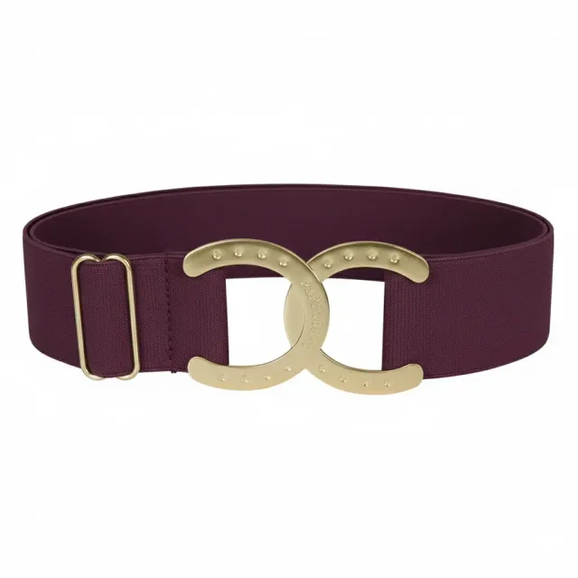 Dapplebay Horse Shoe riem rood elastisch