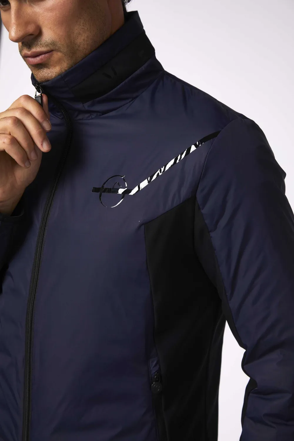 Vestrum Unst rijjas heren navy licht gevoerd
