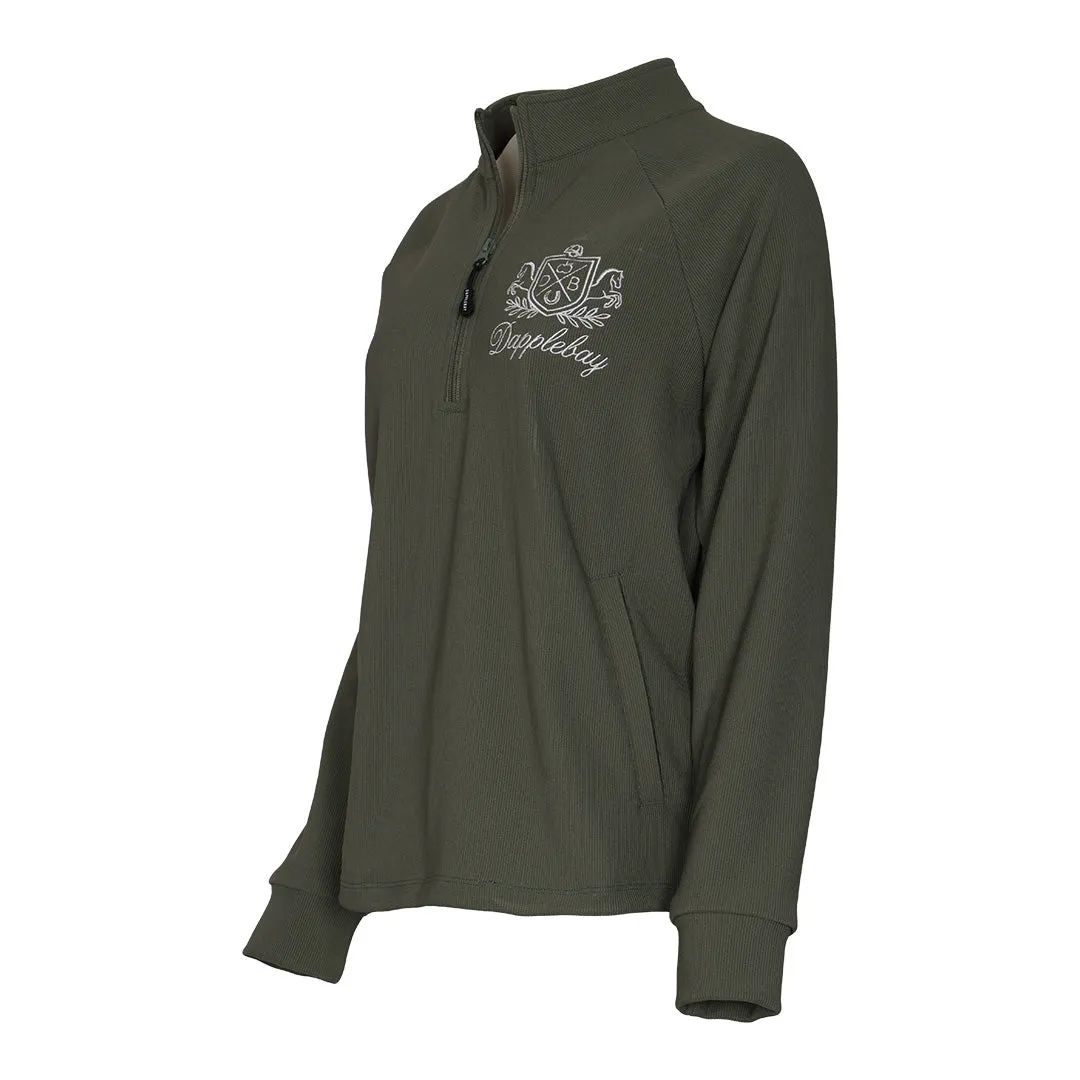 Dapplebay Signature Ribbed pullover trui rosemary geribd