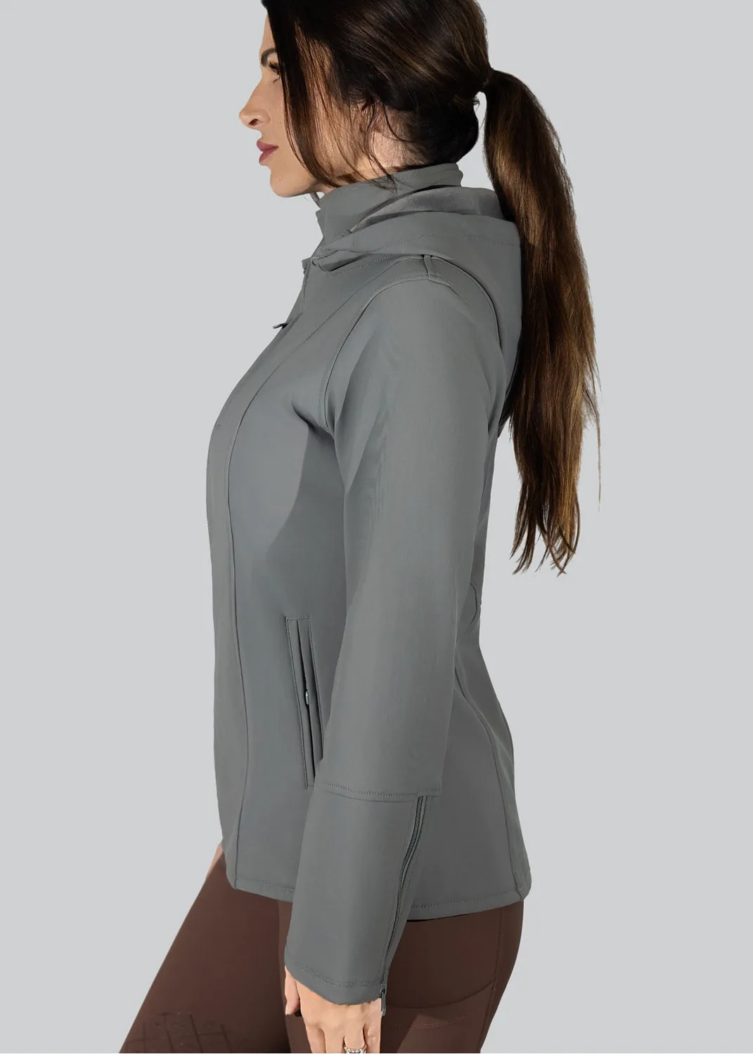 Dapplebay Everyday softshell jas Graphite fleece