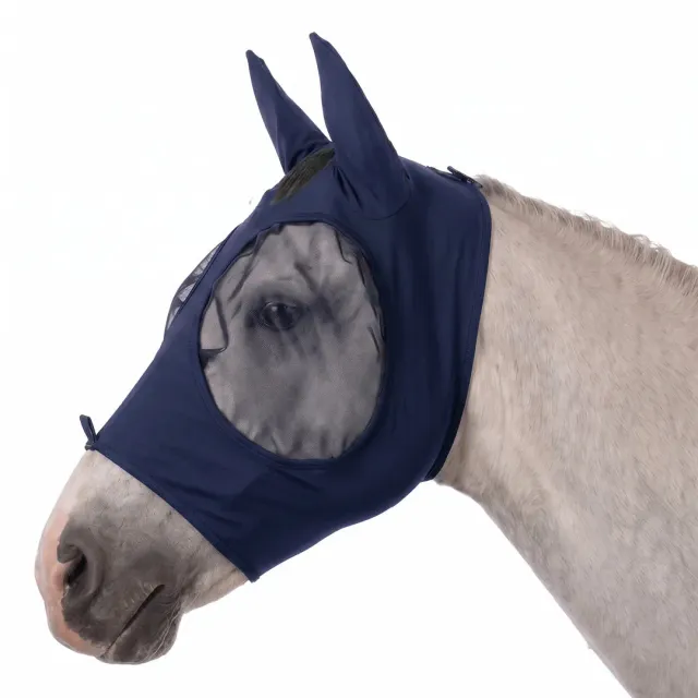 TuffRider BugOut vliegenmasker navy lycra cob