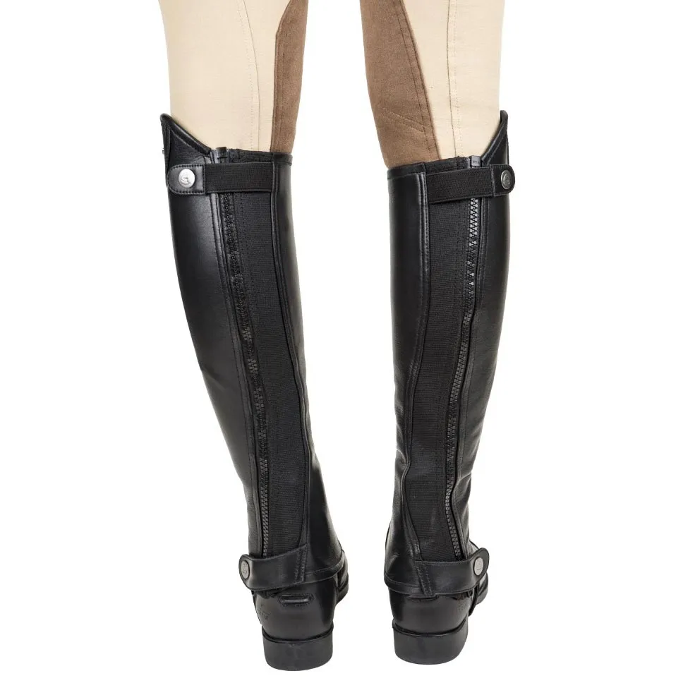Lettia London Leren Chapskappen Zwart Large