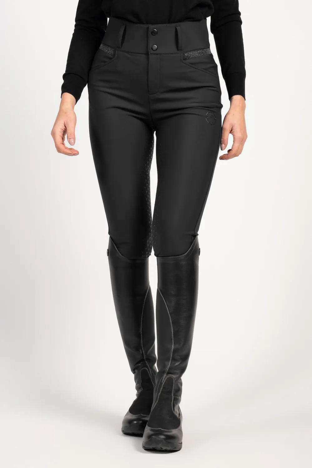Vestrum Cygnus dames rijbroek high waist strass