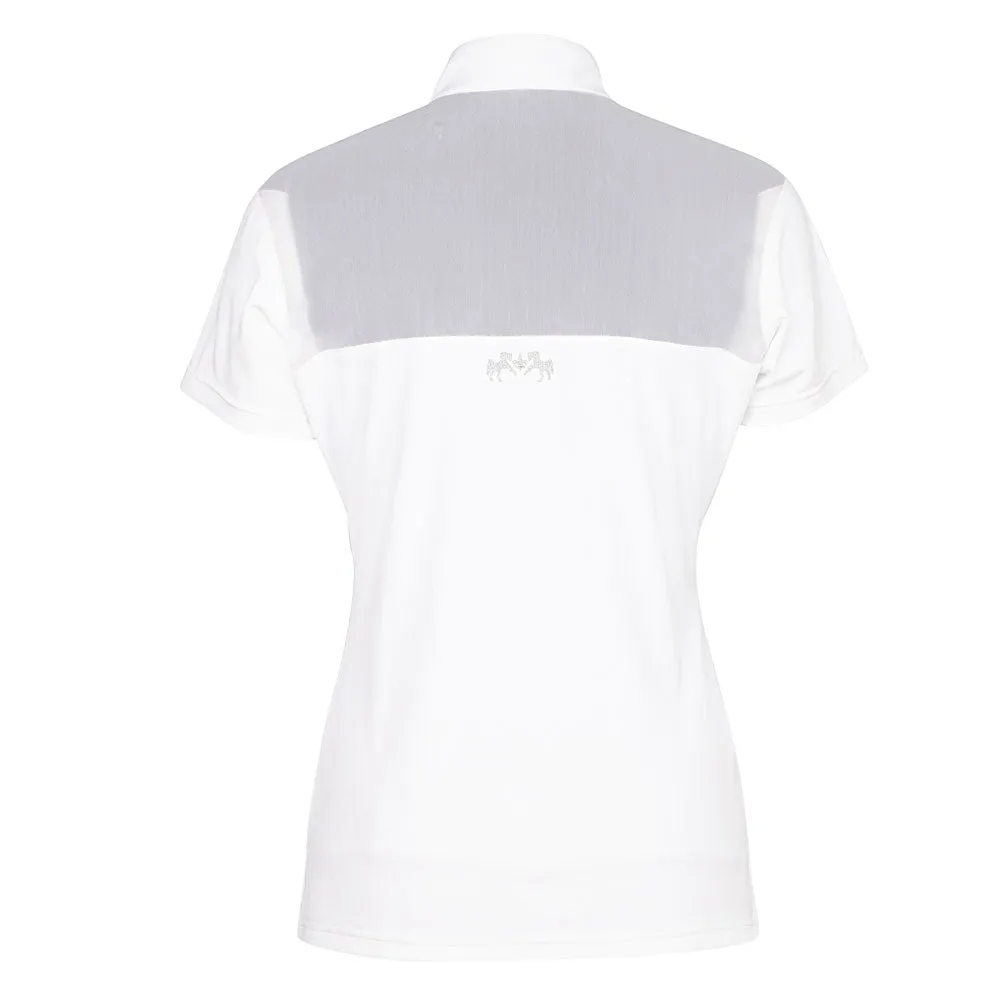 Equine Couture Giana EquiCool wedstrijdshirt wit dames
