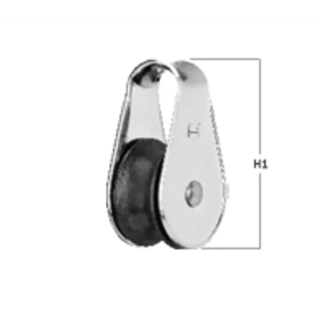 HS Sprenger Mini Block katrolblok 1 rol 10 mm UV-bestendig