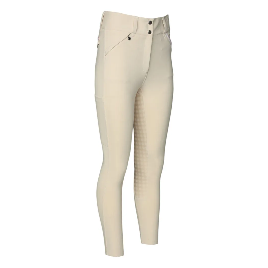 Dapplebay Gingham rijbroek Tan full seat compression