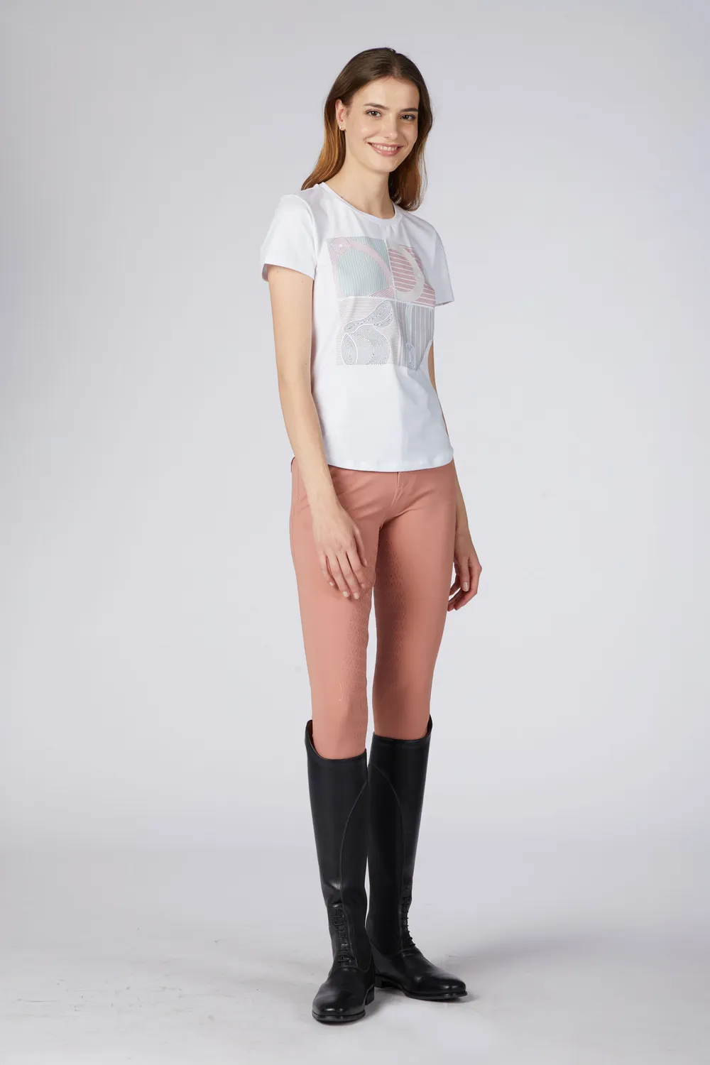 Vestrum La Thuile T-shirt dames katoen paardenprint