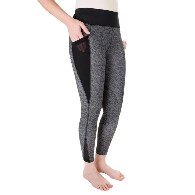 TuffRider Minerva Camo rijlegging Black/Charcoal ademend