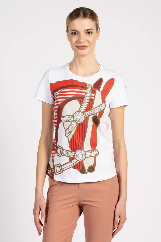 Vestrum Miami T-shirt dames katoen glitterprint