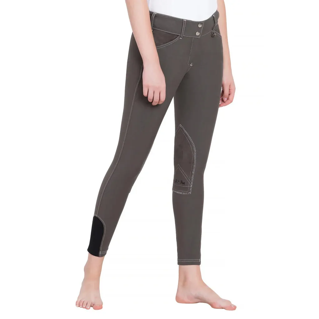 Equine Couture Sportif Natasha rijbroek zwart kniegrip