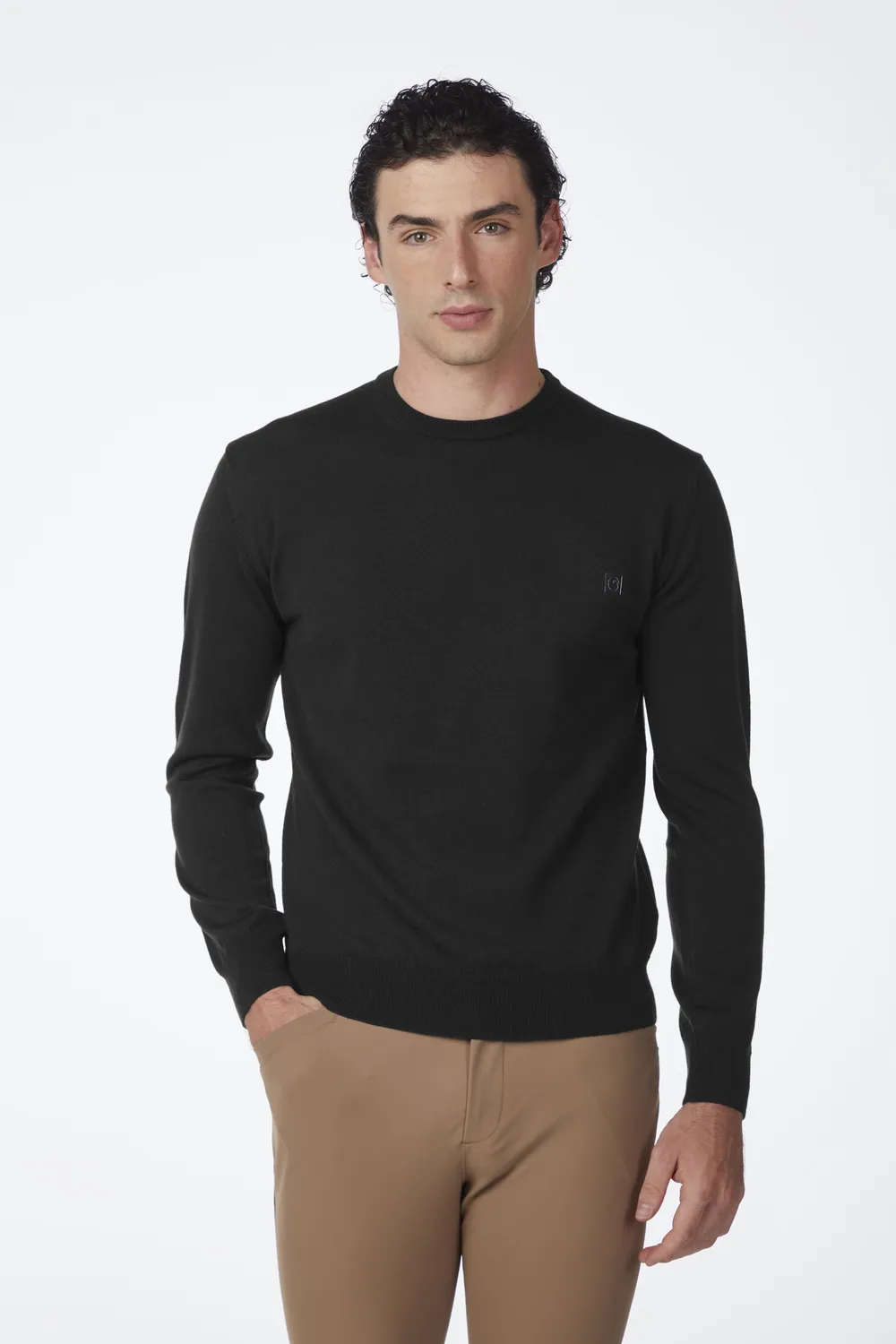 Vestrum Rieti trui heren merino ronde hals